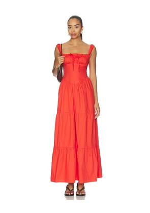 MORE TO COME Maeve Maxi Dress in Red. Size L. Also in XXS, XS, S, M, XL.