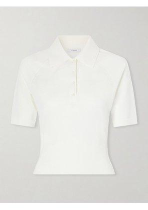 Givenchy - Cropped Cotton-blend Polo Shirt - Neutrals - x small,small,medium,large