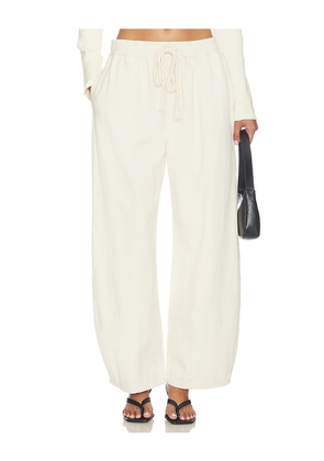 LIONESS Out Of Office Pant in Beige. Size L. Also in S, XXS, XS, M, XL.