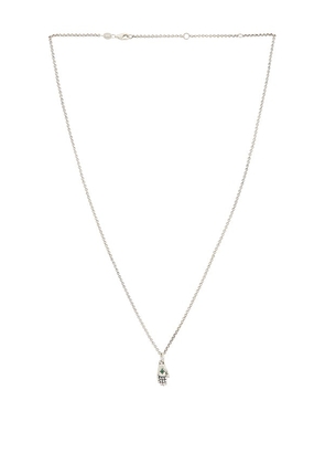Serge de Nimes Oracle Necklace in Metallic Silver.