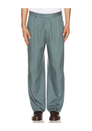 Percival Straight Leg Trousers in Blue. Size 30. Also in 36.