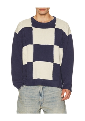 Found Checkered Fisherman Sweater in Multi. Size L. Also in M, S, XL/1X, XXL/2X.