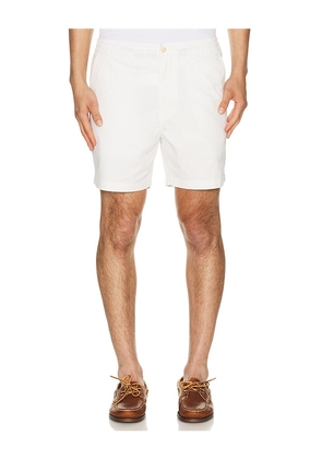 Polo Ralph Lauren Prepster Stretch Chino Short 6 in White. Size L. Also in M, XL/1X, XXL/2X.