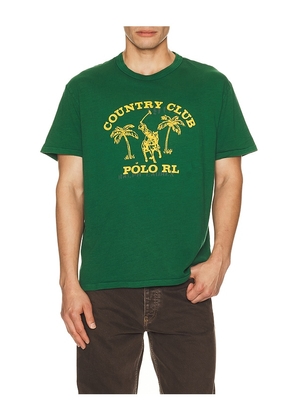 Polo Ralph Lauren Country Club Printed Graphic T-shirt in Green. Size L. Also in M, XL/1X.