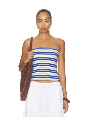 PISTOLA Beverly Tube Top in Blue. Size L. Also in XS, S, M.