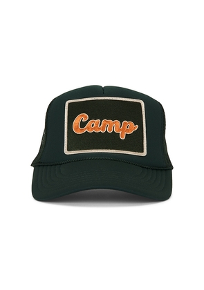 Friday Feelin Camp Hat in Green.