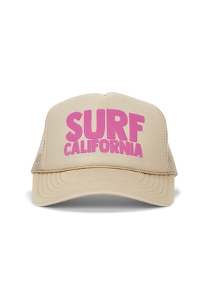 Friday Feelin Surf California Hat in Brown.