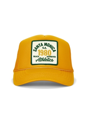 Friday Feelin Santa Monica Athletics Hat in Yellow.