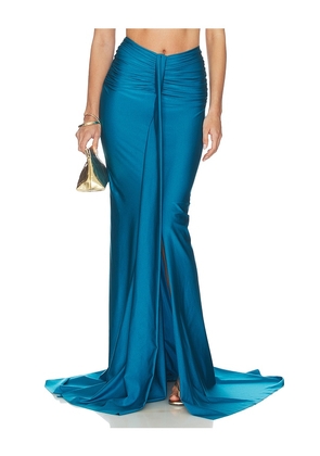 Shani Shemer Marcella Maxi Skirt in Teal. Size L. Also in XS, S, M.