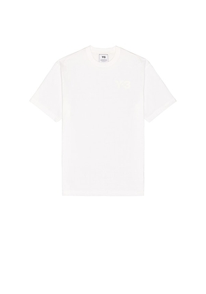 Y-3 Chest Logo Tee in White. Size L. Also in S.