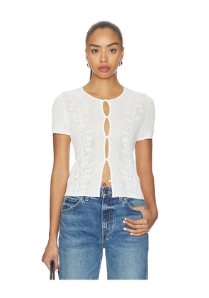 Rails Nina Top in Ivory. Size L. Also in XS, S, M, XL.
