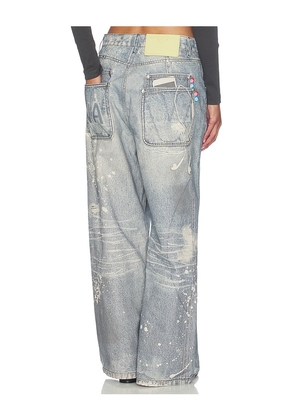 VANDYTHEPINK Trompe L'oeil Jeans in Blue. Size L. Also in XS, S, M, XL/1X.