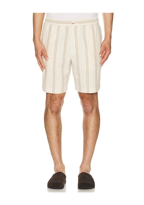 Vince Cove Stripe Short in Cream. Size L. Also in S, M, XL/1X, XXL/2X.