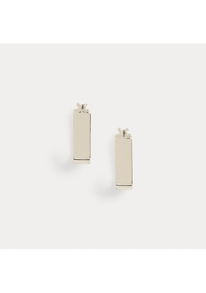 Silver-Plated Geometric Hoop Earrings