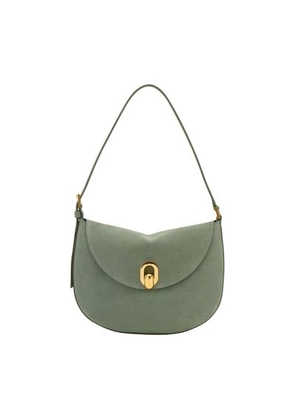 Small suede Tondo hobo bag