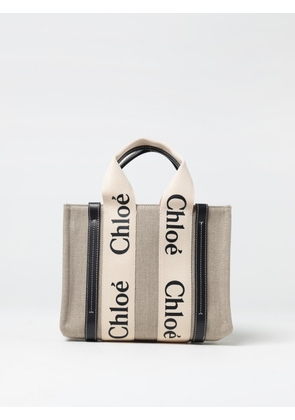 CHLOÉ Woody Canvas Bag with Logo