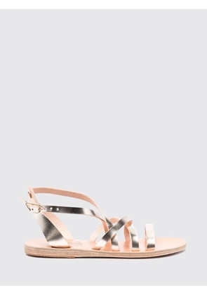 ANCIENT GREEK SANDAL Heeled Sandal Woman color Silver