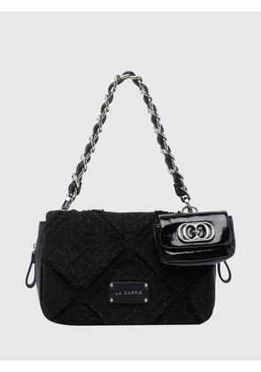 LA CARRIE Isabel Tweed Shoulder Bag with Chain Handle