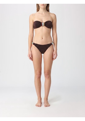 OSÉREE Lurex Bikini with Sweetheart Neckline and Decorative Stone Embellishments