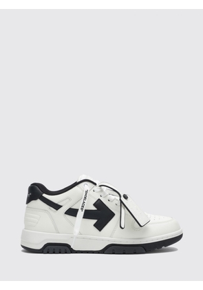 Off-White Out Of Office Low-Top Calfskin Sneakers with Perforated Toe