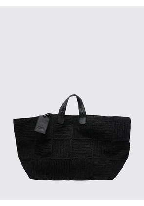 IBELIV Wild Large Crochet Tote Bag in Raffia with Double Leather Handles