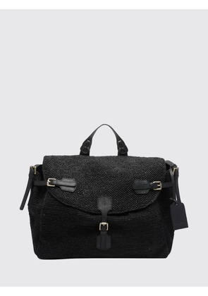 IBELIV Alpha Crochet Handbag in Raffia with Leather Handle and Shoulder Strap