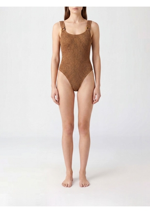HUNZA G Swimsuit Woman color Beige