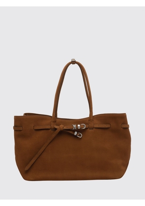 Margesherwood Grandma Pebbled Leather Tote Bag with Double Handles