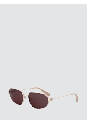 CALVIN KLEIN JEANS Oval Metal Sunglasses with Engraved Logo