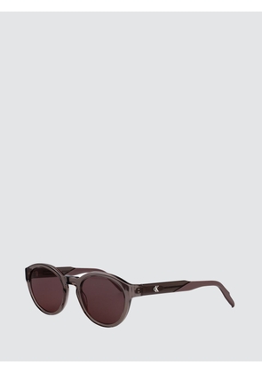 CALVIN KLEIN JEANS Round Acetate Sunglasses with Monogram