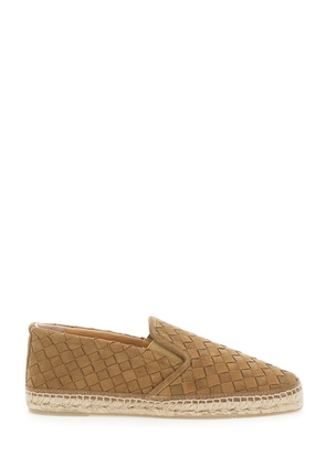 CASTAÑER Suede Calfskin Espadrilles with Rubber Sole