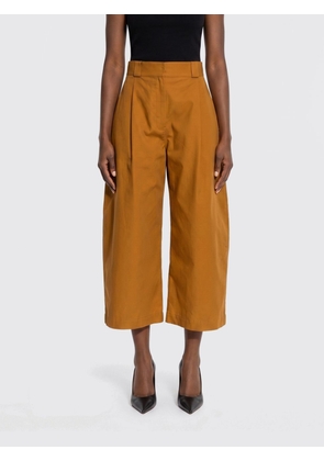 BALENCIAGA High-Waisted Wide-Leg Cropped Cotton Trousers