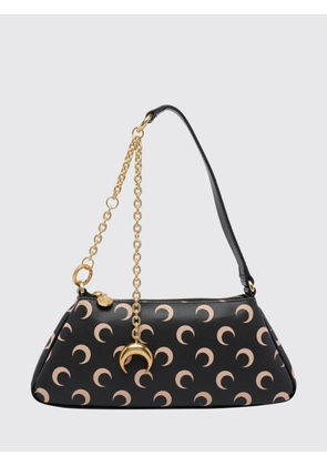 MARINE SERRE Crescent Moon Logo Shoulder Bag in Coated Polyurethane