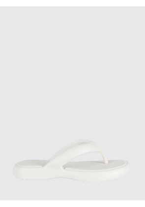 Melissa Free Ivory PVC Thong Sandals with Low Heel and Rubber Sole