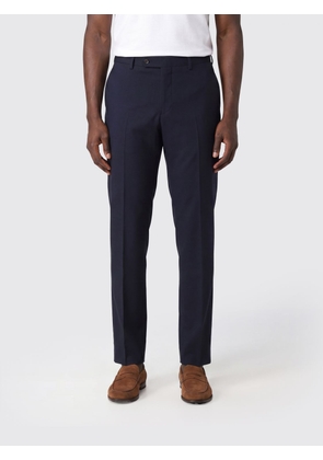 PT TORINO Slim Fit Tailored Virgin Wool Trousers with Slash Pockets