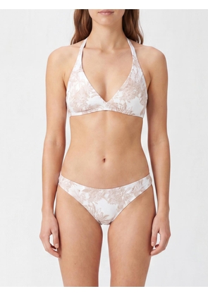 MC2 SAINT BARTH Tropical Print Bikini Top with Tie-Shoulder Straps