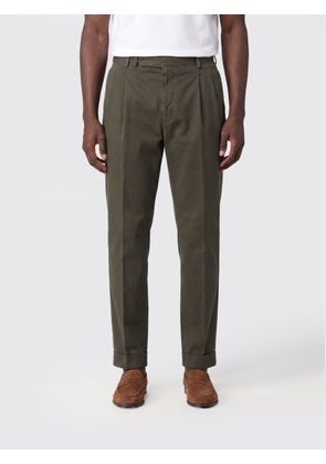 PT TORINO Slim Fit Cotton Chino Trousers with Off-Center Closure