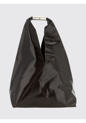 MM6 MAISON MARGIELA Japanese Smooth Leather Handbag with Iconic Stitching