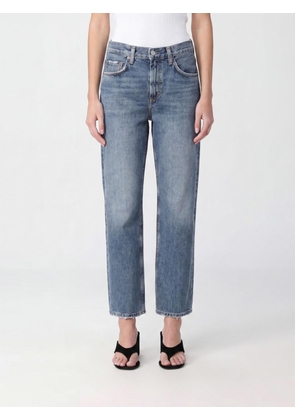 AGOLDE Valen Mid-Rise Straight-Leg Jeans in Denim