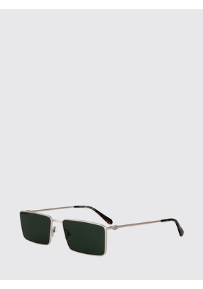 LACOSTE Metal Aviator Sunglasses with Amber Lenses and Embossed Logo