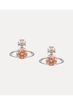 Vivienne Westwood Reina Large Earrings Platinum-flesh-cz Platinum-flesh-cz Women