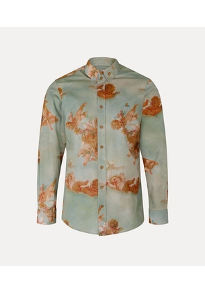 Vivienne Westwood Two Button Krall Shirt Printed Poplin Primavera-cherubs 48 Men