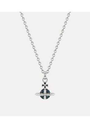 Vivienne Westwood Mayfair Small Orb Pendant Necklace Rhodium-gunmetal-montana-crystal Rhodium-gunmetal-montana-crystal Men