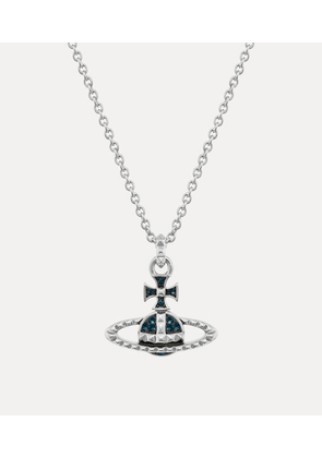 Vivienne Westwood Man. Mayfair Bas Relief Pendant Necklace Rhodium-gunmetal-montana-crystal Rhodium-gunmetal-montana-crystal Men