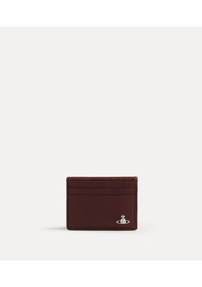 Vivienne Westwood Man. Card Holder Supple Leather Chestnut One Size Men