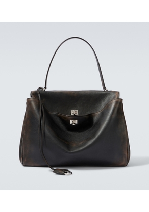 Balenciaga Rodeo Large distressed leather tote bag