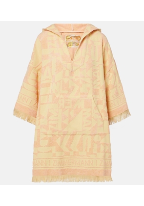 Zimmermann Pop fringed cotton terry minidress