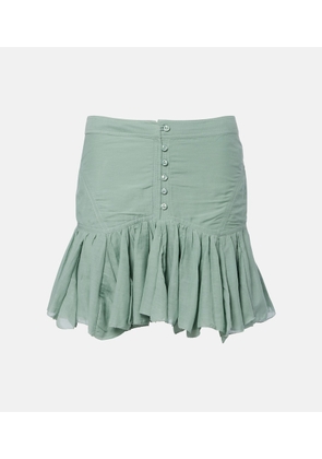 Marant Etoile Daneen ruffled cotton-blend miniskirt