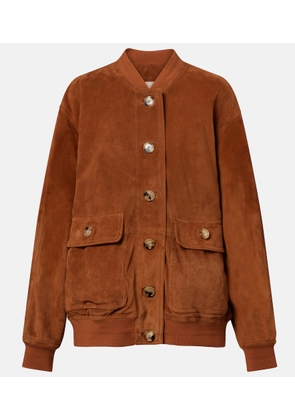 Valentino Caban suede bomber jacket