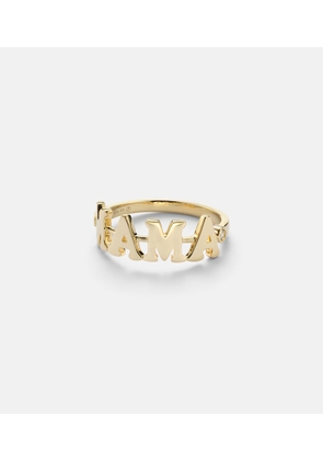 Yvonne Leon Mama 9kt gold ring with diamonds